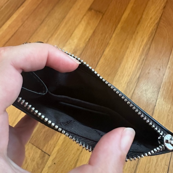 Michael Kors Black Zip Card Case - Picture 2 of 3